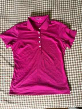 Women’s Fuchsia Golf Polo - Classic Short Sleeve